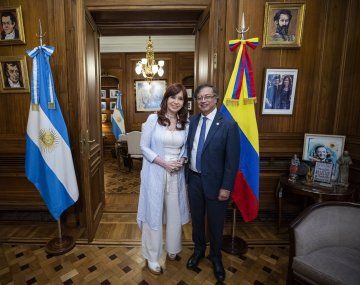 Cristina Kirchner recibió a Gustavo Petro en el Senado