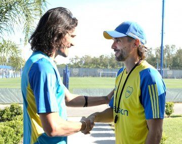 La interna que Diego Martínez vivió con Cavani y Rojo en una de sus primeras prácticas en Boca