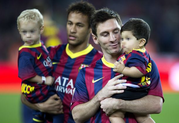 La tierna amistad entre los hijos de Messi y Neymar