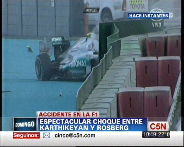 Tremendo accidente en el Gran Premio de Abu Dhabi de F1