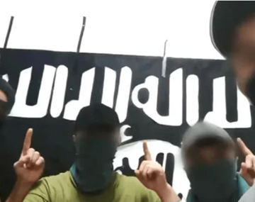 La foto que difundió ISIS sobre los cuatro responsables del atentado en Moscú