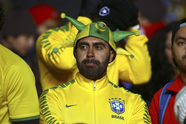 El dolor de los hinchas de Brasil
