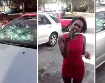 Se enteró que la engañó y le destruyó el auto con un martillo