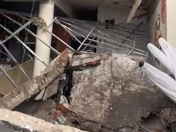 Explosión y derrumbe en un balneario de Mar del Plata: impactantes imágenes