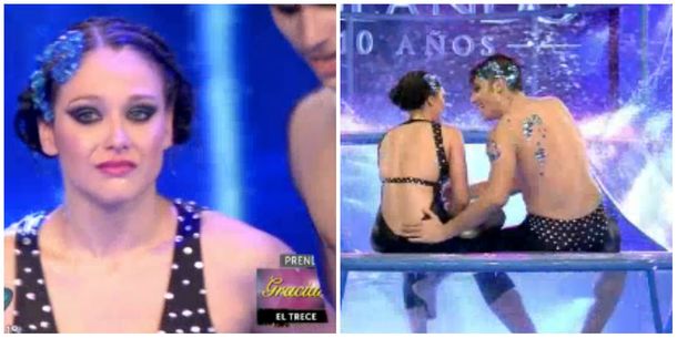Barby Vélez se animó el aquadance pero terminó temblando y llorando